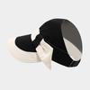 Polyester Wide Brim Sun Cap Portable Women Sunshade Hat Contrast Color Visor Cap  Seaside Vacation