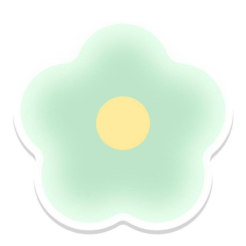 Flower Leather Coasters Heat Insulating Placemats Anti-scald Non-slip Pans Mat Creative Household Gradient Color Table Mats