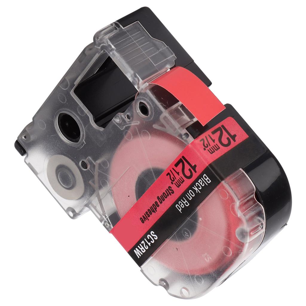 Labeling Tape Corrosion Wear Resistance 12mm Anti Corrosion Label Making for KING JIM Printer