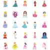 Princess Doodle Sticker Pack: 50 Waterproof Stickers for Car, Phone, Water Bottle, and Journal Decoration