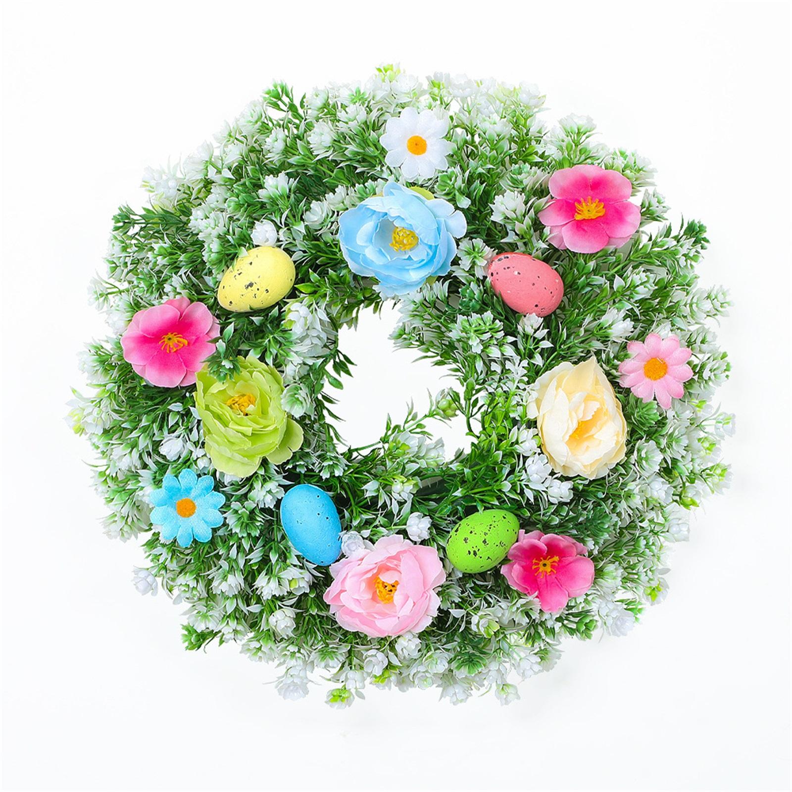

Easter Atmosphere Wreath, Spring Easter Egg Wreath, Resurrected Egg Wreath, Simulated Flower, Water Plant Wreath, Holiday Decoration one size