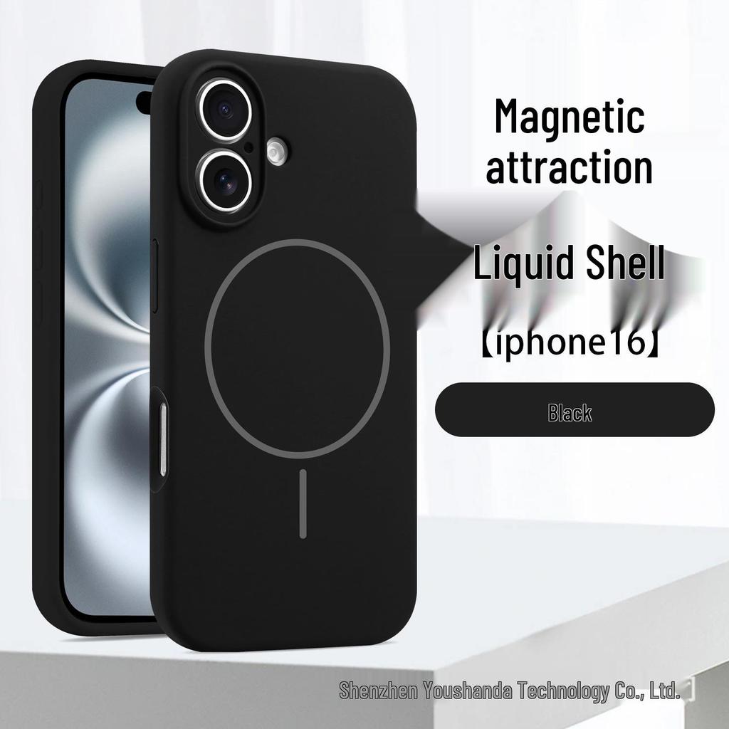 Funda magnética de silicona líquida para iPhone 17 para Apple 16 Pro Max - Cobertura total, Protección precisa de la lente