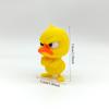 3D Printing Angry Yellow Duck Statue, Angry White Eyed Funny Duck, Humorous Indoor/outdoor Home Decoration and Car Decoration