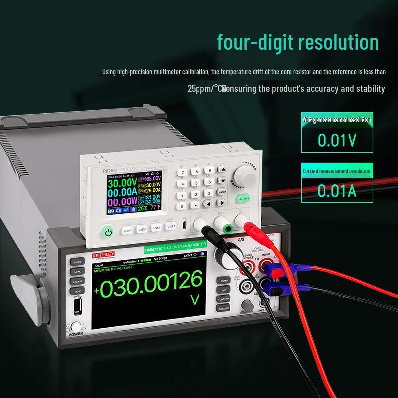 Ruiteng RD6030 Adjustable DC Power Supply, 5V/12V/36V/48V/60V Digital Display, 30A Battery Charger