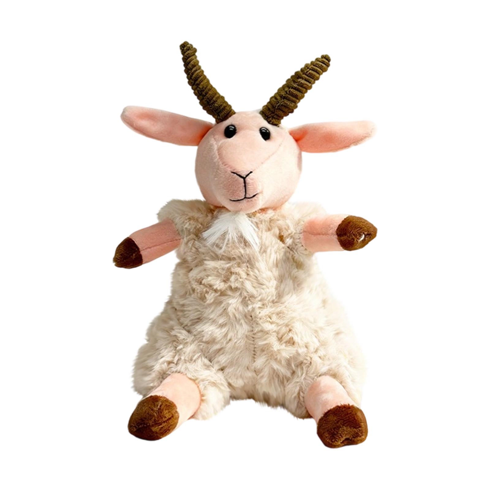 

Simulation Plush Toy Lamb Doll Home Decor Ornament Children s Gift One Size хаки