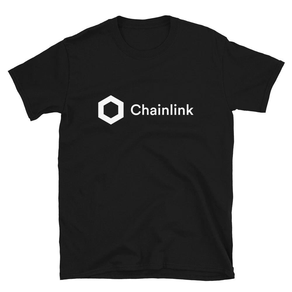 Chainlink Logo T- Shirt crypto trading cryptocurrency hodl trader gift tee 2XL