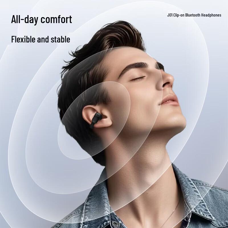 Newsmy J01 Clip-On Open-Ear Bluetooth Headphones