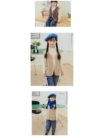 Kids' Lambswool Vest - Warm, Sleeveless Autumn/Winter Jacket for Boys & Girls