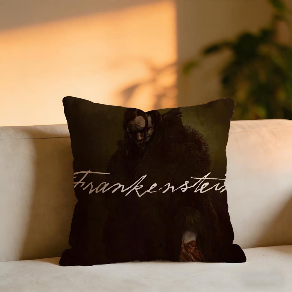Frankenstein Cushion Cover Cozy Velvet Throw PillowSoft Warm Cushion For Sofa  Bed