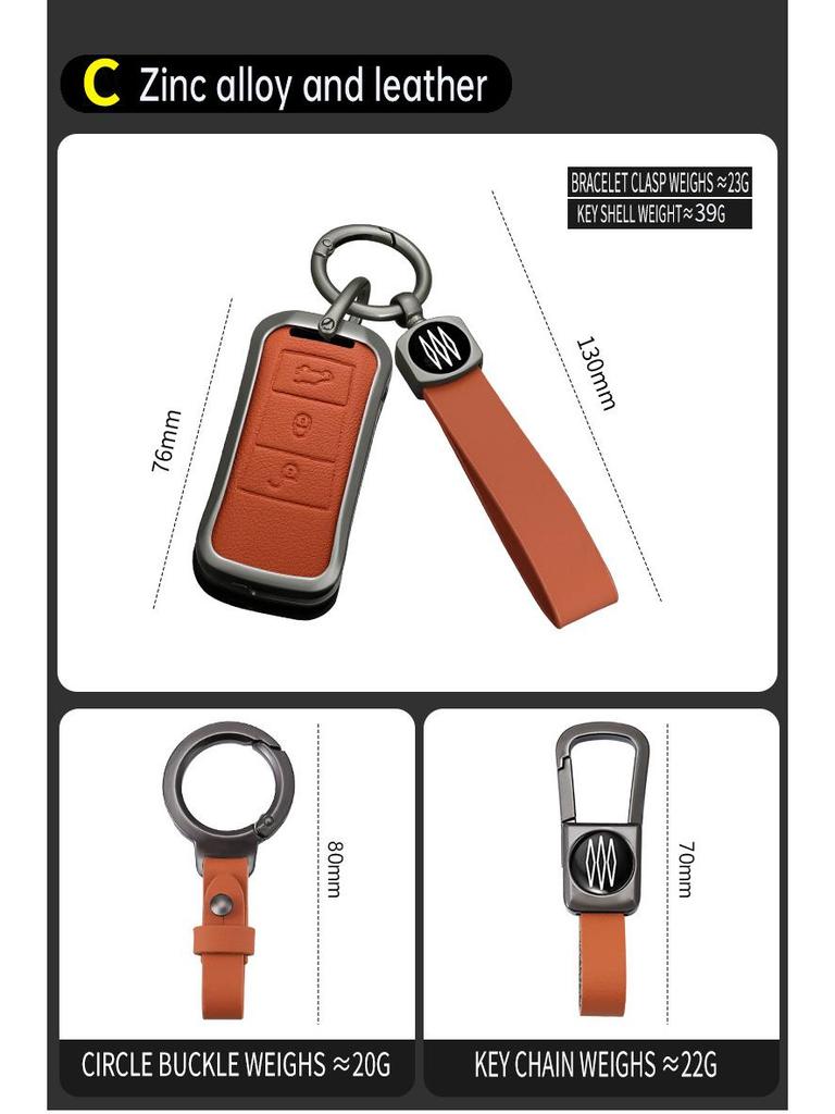 Kompatibilní sada krytů klíčů pro Porsche Cayenne 2006-2009 Sklápěcí dálkový ovladač