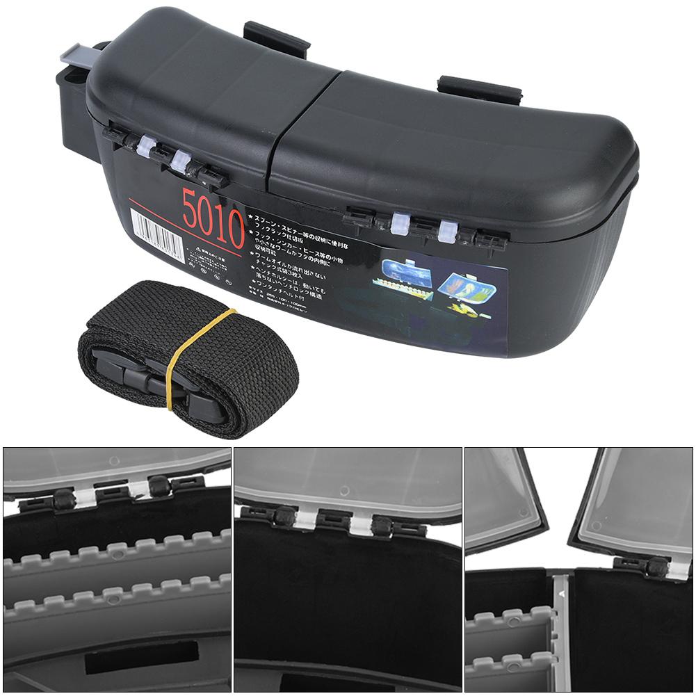 Fishing Tackle Box Portable MultiFunctional Waist Bag, Fishing Tackle   Box for Lures Baits Hook, Fish Bait Waist Box Fishing Gr, 10.2*4.3*3.