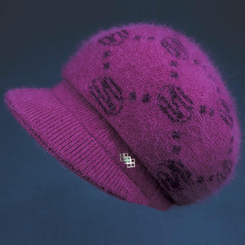 

Женский зимний шерстяной набор шапка и шарф - Утеплённая вязаная теплота для среднего и пожилого возраста