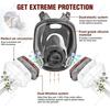 Pełnotwarzowa maska gazowa Respirator 6800 do kwasów, substancji organicznych, amoniaku, farb, chemikaliów, pestycydów - Laboratoryjna przeciwpyłowa z wieloma filtrami