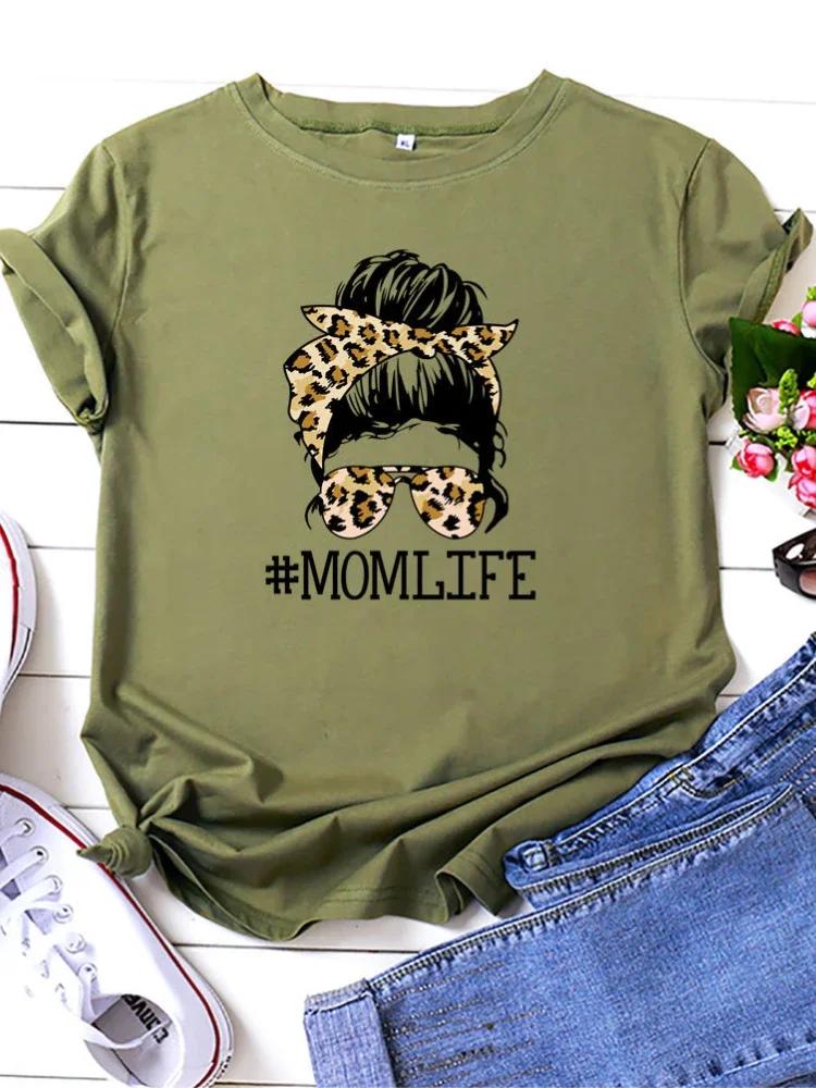 MomLife Leopard Skull Head Print Women T Shirt Short Sleeve O Neck Loose Women Tshirt Ladies Tee Shirt Tops Camisetas Mujer