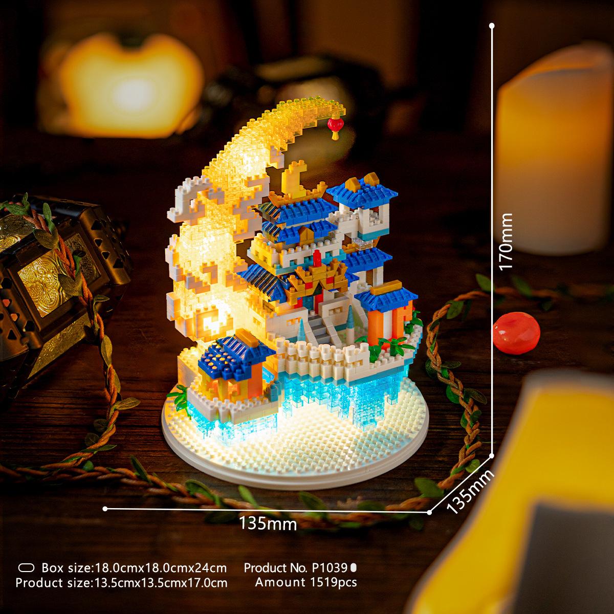 Замок принцессы Сакура Дом на дереве Микро-класс похвальный строительный блок — фото 7