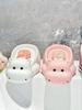 Cartoon Hippo Soap Box Waterproof Moisture-proof Household Decoration Creative Cute Ceramic Drain Punch-free Washbasin Soap Box