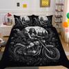 Beauty Skull Printed Comforter Cover Set Twin Size Polyester Home Bedclothes Highend Soft Duvet Cover Set