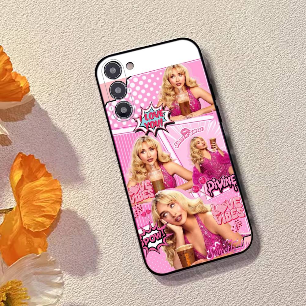 S-Sabrina C-Carpenter Singer Phone Case For Samsung Galaxy A73,A72,A71,A70,A53,A52,A51,Others Soft Black Cover