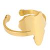 Minimalist Africa Map Ring Personalized Africa Outline Finger Ring Ethnic Africa Unique Rings for Fashion Enthusiasts