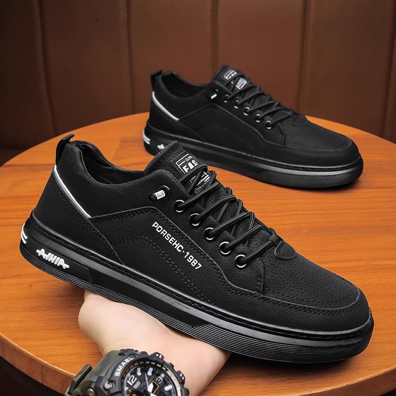 Work Men's Shoes Autumn and Winter Breathable Leisure Sports Board Shoes One Pedal Work Labor Insurance Shoes 2025 New Spring and Autumn Tide Shoes