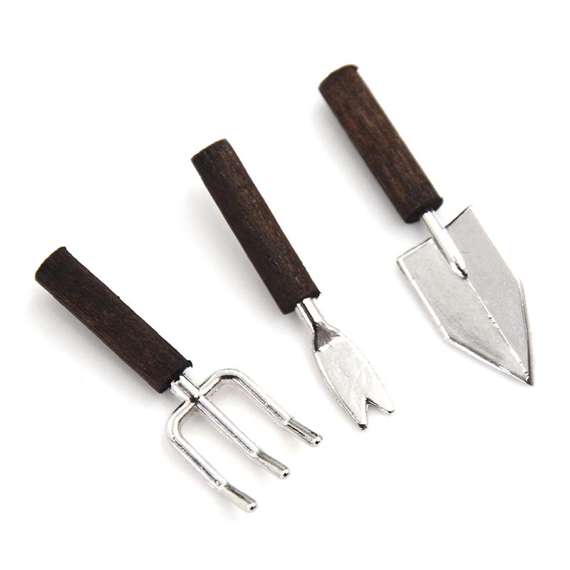 1:12 Dollhouse Miniature Toy 3 Pieces Of Tools