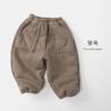 Kids Thickened Fleece Loose Casual Warm Winter Sweatpants Unisex For Baby Boys And Girls