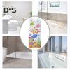 100x40CM Cartoon Sea Animal Bathtub Mat with Suction Cup Drain Holes Rectangle Bathroom PVC Non-slip Mat Machine Washable Kids Bath Shower Floor Mat