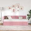 Corner Bed Frame with Mattress and Headboard 2 pcs Grey Velvet
