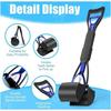 KJEHOME Pelle Ramasse-Crottes Pliable pour Chien et Chat Pet Long Manche Pooper Scooper - Noir &amp; Pourpre (Bleu) Ble SAC DE PROPRETE