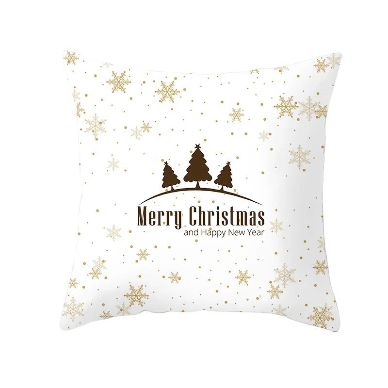 Christmas Themed Pillowcases Car Accessories Office Santa Claus Living Room Sofa Home Pillowcases