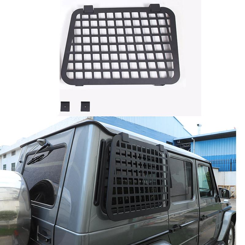 For Mercedes Benz G Class W463 2004-2018 Aluminum alloy Car Rear Side Window Armor Hanging Bag Holder Car Exterior Accessories