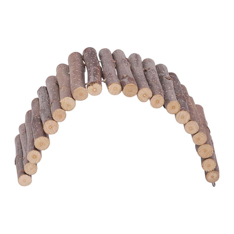 Apple Branch Ladder Toy for Hamster Cages - Climb, Hide, Chew & Decorate