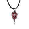 45cm Necklace Leather Chain Big Skull Halloween Kids' Jewelry Materials QN064
