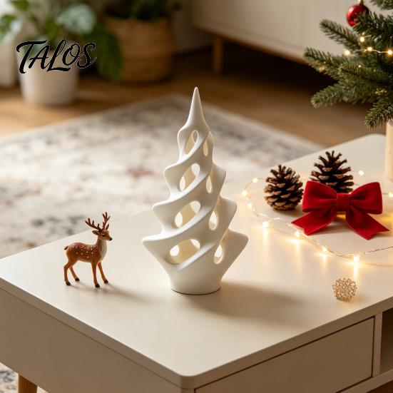 Elegant Window Decorations 3D Printed Abstract Spiral Ornaments, Modern Minimalist Tabletop Hollow Sculpture Sculpture, Decorative Hollow-out Figurine