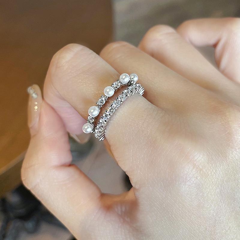 Niche Design, Advanced Sense, Gentle Love, Simple Zircon Ring, Exquisite Fashion, Personalized Index Finger Ring