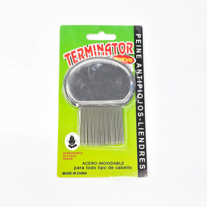 Premium Stainless Steel Comb, Scalp Exfoliation Brush for Removing Dead Skin Cells and Nits