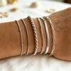 European and American style bracelets, high-end, personalized, light luxury chain gold jewelry, silver titanium steel niche jewelry for women
