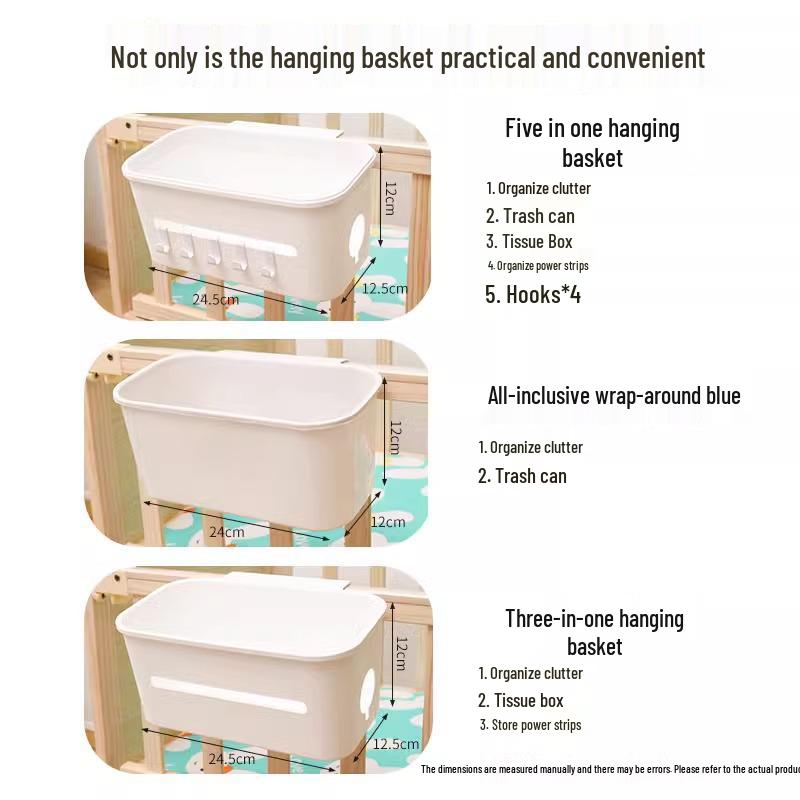 Student Dormitory Hanging Bedside Shelf: Upper Bunk Snack & Storage Basket
