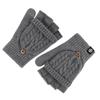 Unisex Japanese Style Knitted Fingerless Winter Gloves - Thick Warm Design