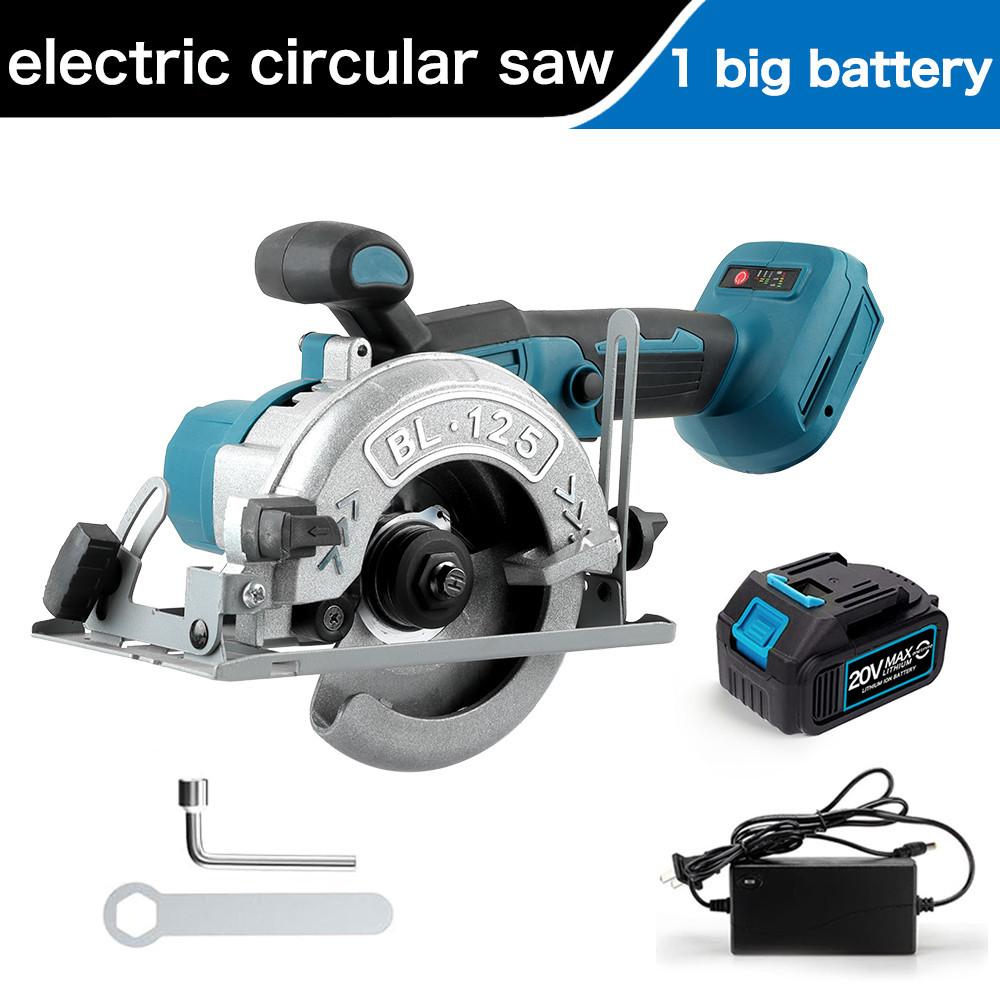 6500r/min Cordless Portable Electric Saw Adjustable Wood Cuttiing Machine Handheld Woodworking Tool Brushless Circular Saw