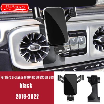 Car Mobile Phone Holder For Mercedes Benz Class G W464 G500 G350D G63 2019 2020 2021 2022 Air Vent GPS Gravity Stand Accessories