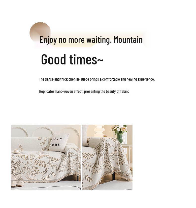 Universal Chenille Sofa Cover: Anti-Scratch, Full Wrap, Four Seasons