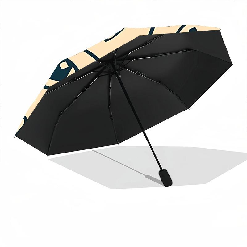 1pc Cartoon Characters Automatic Folding Umbrella - Compact 8-Rib Design, Durable Plastic & Iron, Lightweight for Outdoor Daily Use057