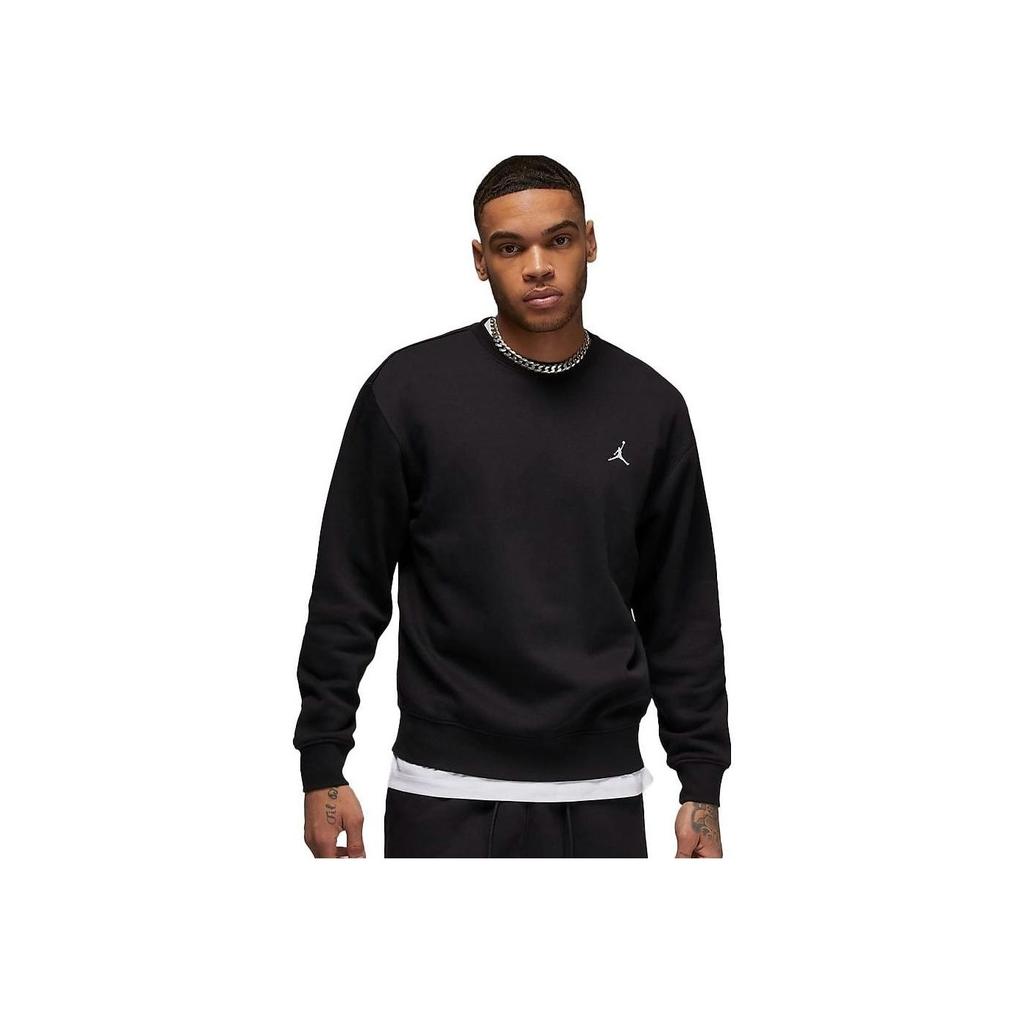Jordan Printed Fleece Crew Neck Casual Sweatshirt Men Tops Black FB7020-010