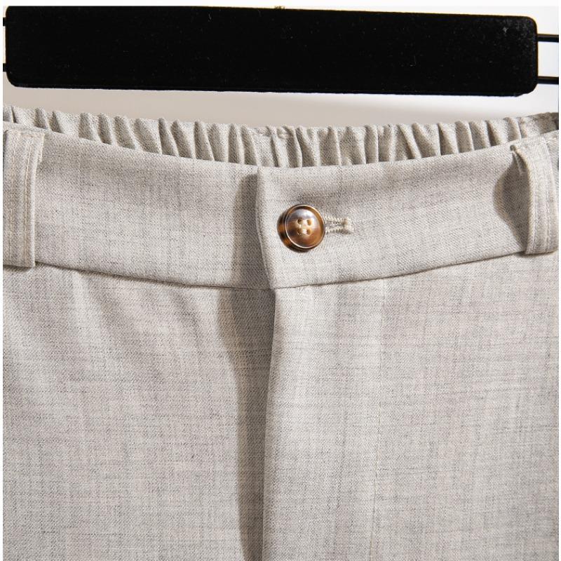 Dimanaf Summer 2025 Plus Size Women High Waist Wide Leg Pants Loose Basic Elastic Pants Casual Long Trousers