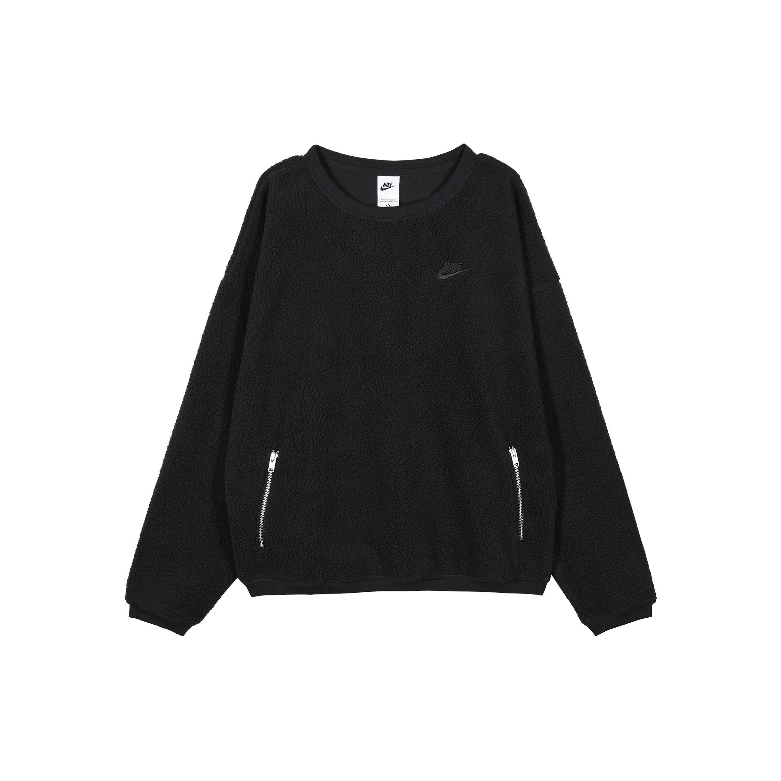 Nike Club Fleece Winterized Crew Black Men FB8379-010 L