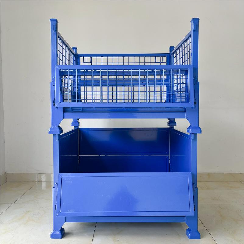 Foldable Heavy-Duty Steel Industrial Box