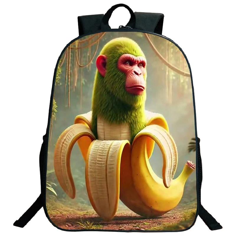 Funny Italian Brainrot Printed Backpack for Boys Girls Cappuccino Assassino Schoolbag Kids Bookbag Italian Brainrot Bags Mochila