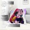 K-POP Anime Girl Group Vier Jahreszeiten Weiche Warme Decke Ganzjahres Dick Gestrickt Polyester Tagesdecke für Bett, Camping, Reisen Perfektes Geschenk