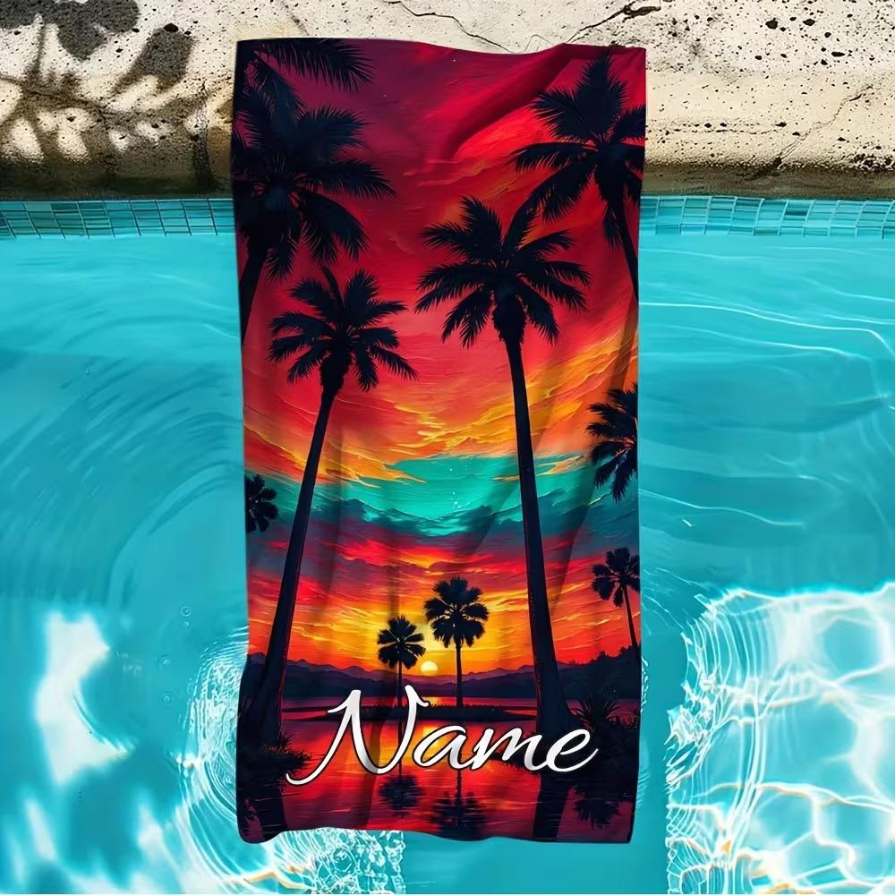 Beach Theme Beach Towel Starfish Shell Printing Microfiber Quick Drying Absorbent Large Bath Towel